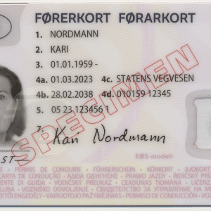 Buy Norwegian in Drivers License Online