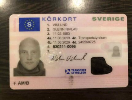 Buy Swedish Driving License Online